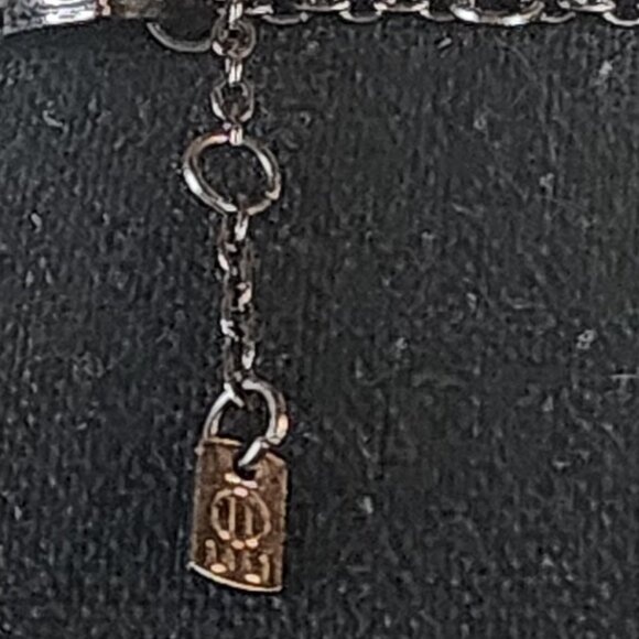 JLO Jennifer Lopez Black Gray Rhinestone Sparkle Balls Beads Choker 16" Necklace - Picture 8 of 16